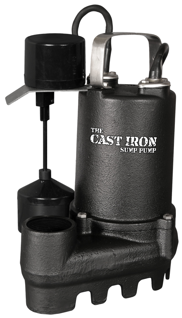 Sump pump 1/3HP, cast iron, w/built in vertical switch and 10' cord (CIS-33V)