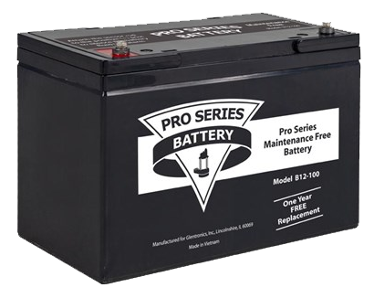 Sump pump battery maintenance free (no acid needed) for all Pro Series backup and combination systems (B12-100)