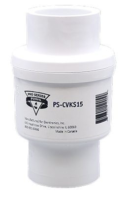 Check valve w/slip connect couplings, 1 1/2 (PSCVKS15)