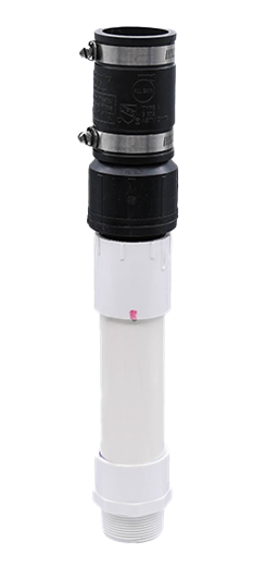 Discharge pipe 1 1/2 assembly w/check valve and connector (PS-MP)