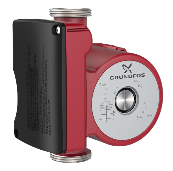 Grundfos circulating pump, 115V, 1/25HP, 1/2 sweat (UP 15-29SU/LC)