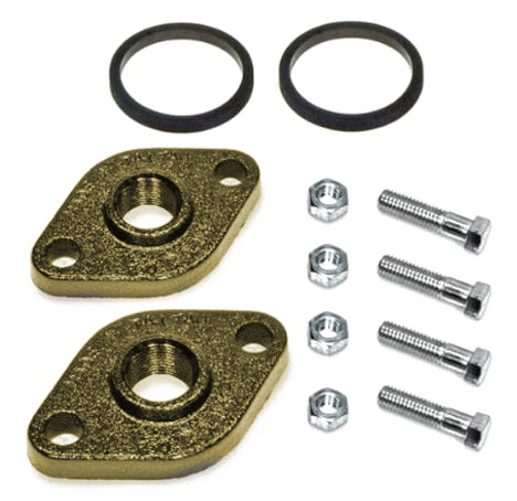 Grundfos bronze pump flanges (pair), 3/4ip