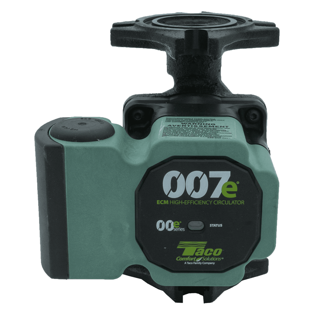 Taco high efficiency cast iron circulating pump w/IFC, universal flange, 120V (007E3-2F4)