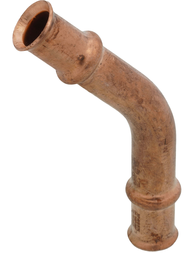 RLS copper press 45 elbow 1/2