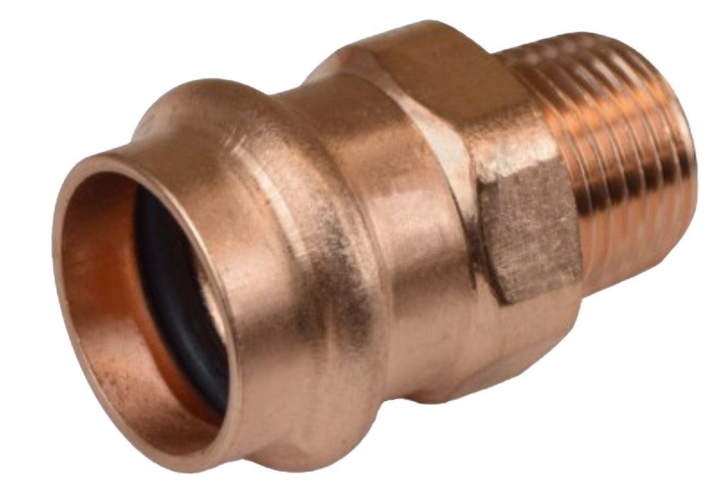 Press MIP adapter reducing, press x mip, 3/4 x 1/2