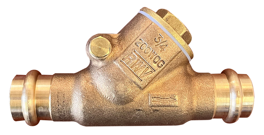 Press swing check valve 3/4