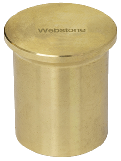 Press port plug brass, 1