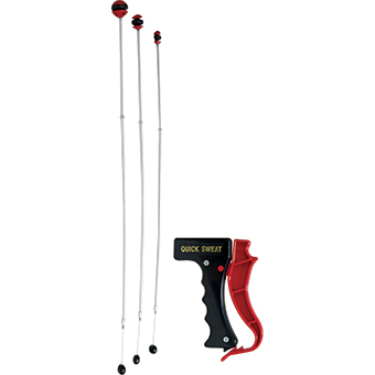 Quick Sweat Kit, durable polyproplene handle and flexible 1/2 - 1 cables for copper