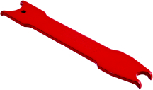 Wrench for drinking fountain bushing and valve cartridges