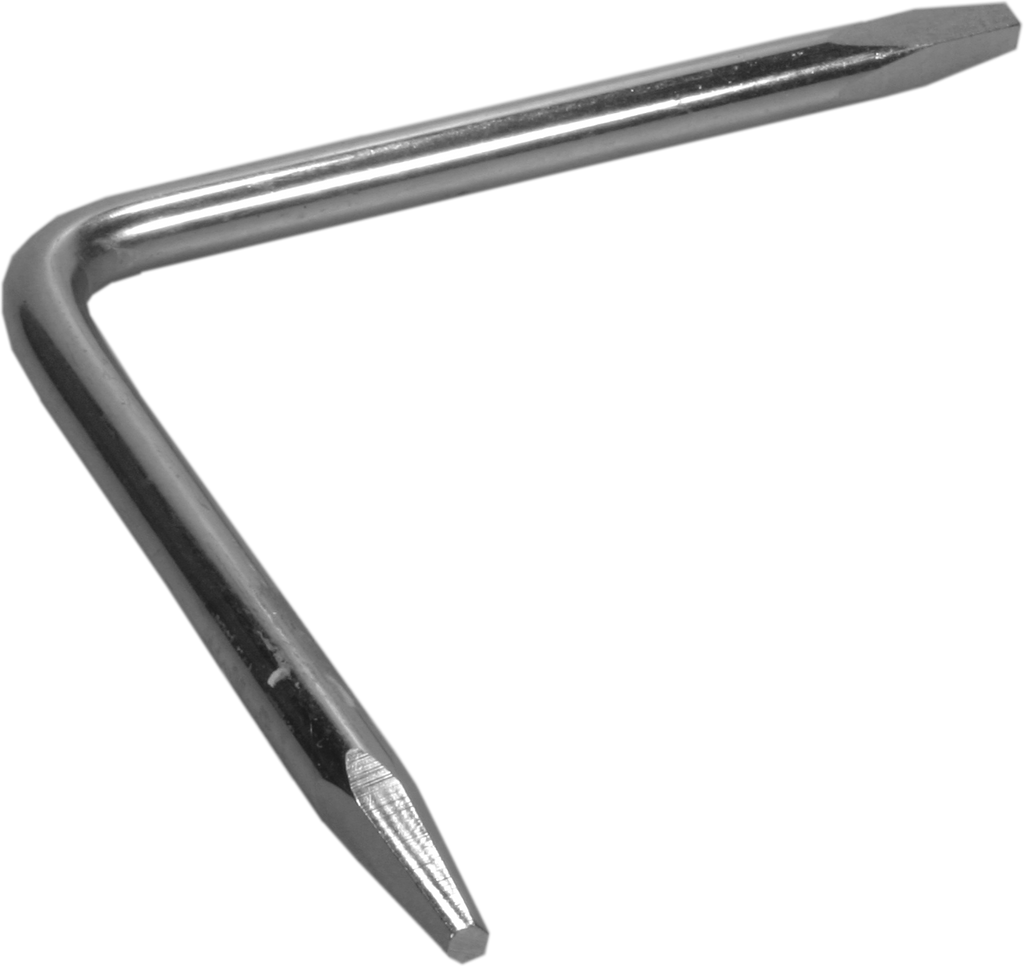 Seat removal tool, cadmium plated, heat treated, tapered, angled