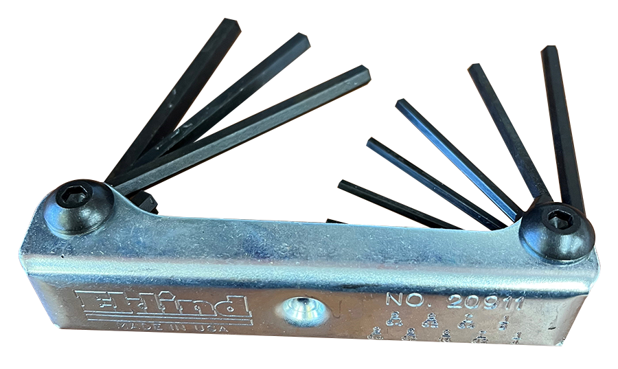 Hex key tool set, 8 keys (3041)