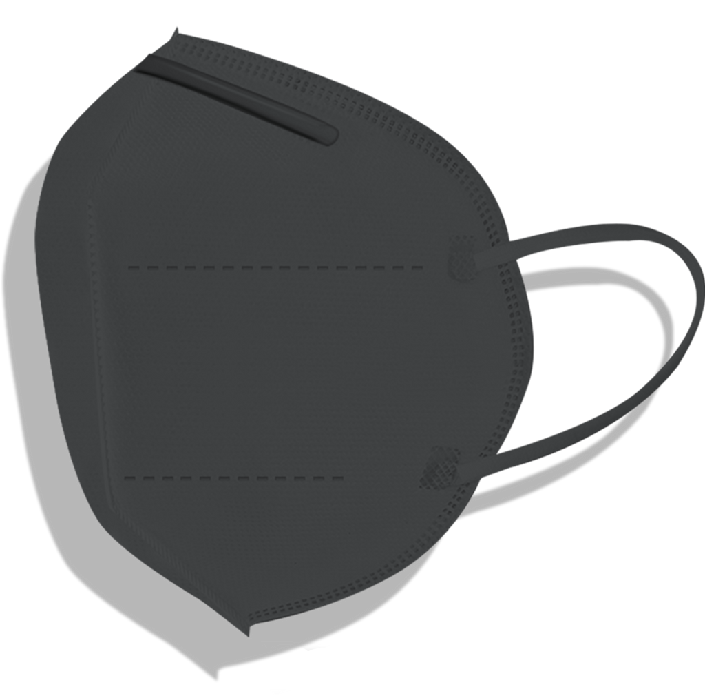Mask dust and pollen KN95 BLACK (50 pair/box)