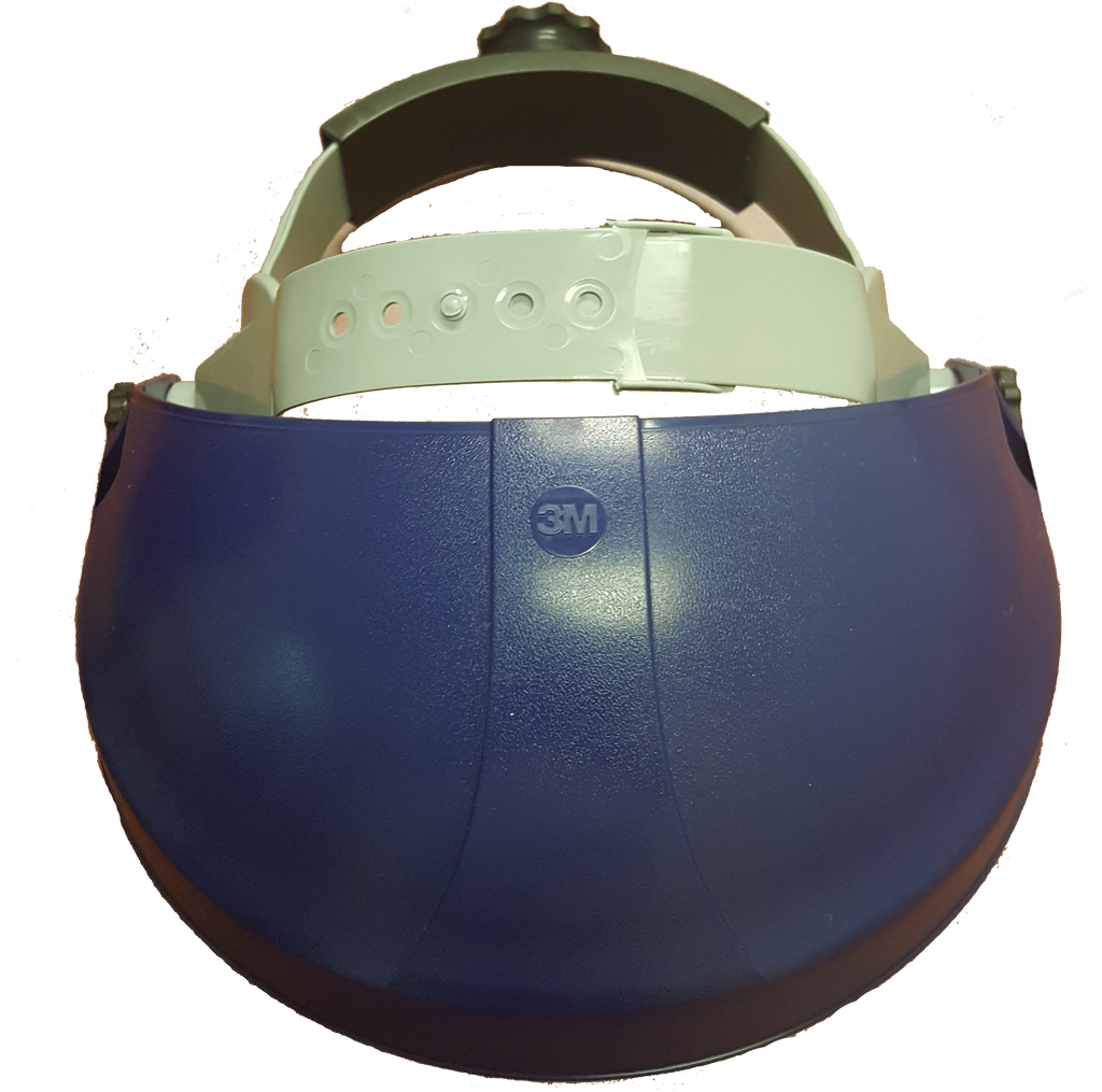 Face shield, deluxe, head gear and shield (clear)