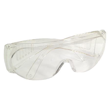 Safety glasses, clear (FITS OVER GLASSES)