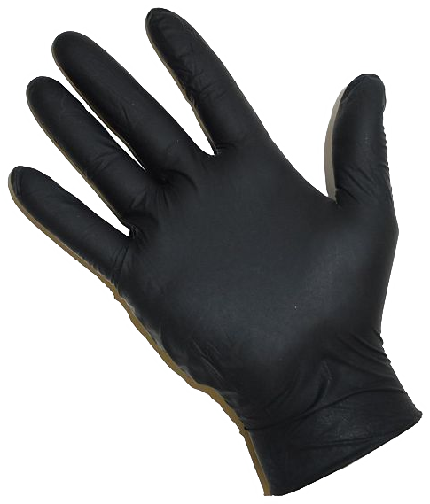 Glove, nitrile black, 6mil, powder free, SMALL, Black Mamba (BUY & SELL BY BOX)