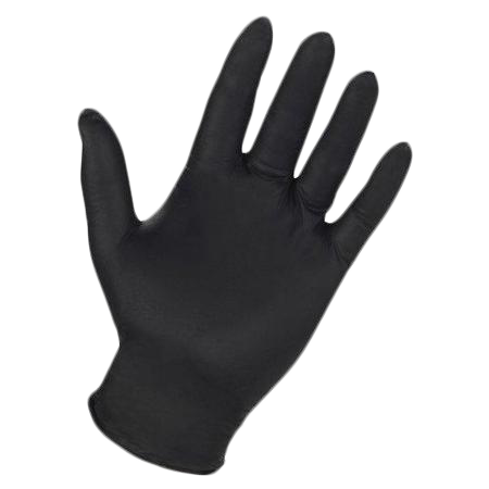 Glove, nitrile black, 6mil, powder free, X-LARGE, Black Mamba (BUY & SELL BY BOX)