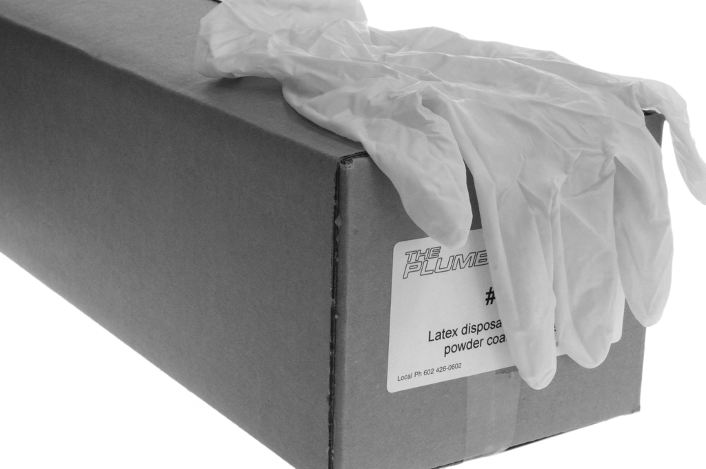 Glove, latex disposable, powder free, MEDIUM (100/BX) (SELL BY BOX)