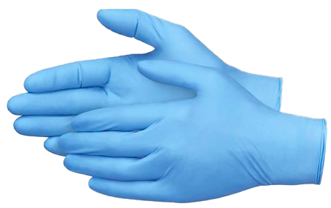 Glove, nitrile blue, 8mil, powder free, medical grade, XX-LARGE (SELL BY BOX)
