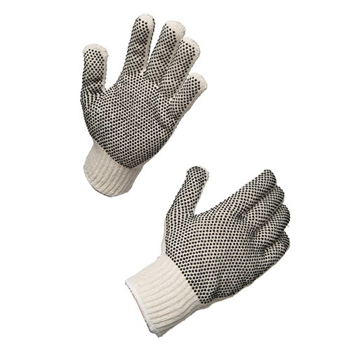 Glove, white cotton w/black grips (SELL/PAIR)