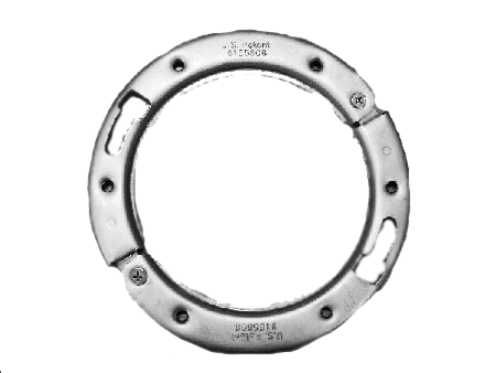 Replacement mounting ring, stainless steel, hinged