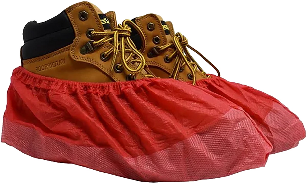 Shoe covers RED Waterproof (40 PR/BX) (sold by box)