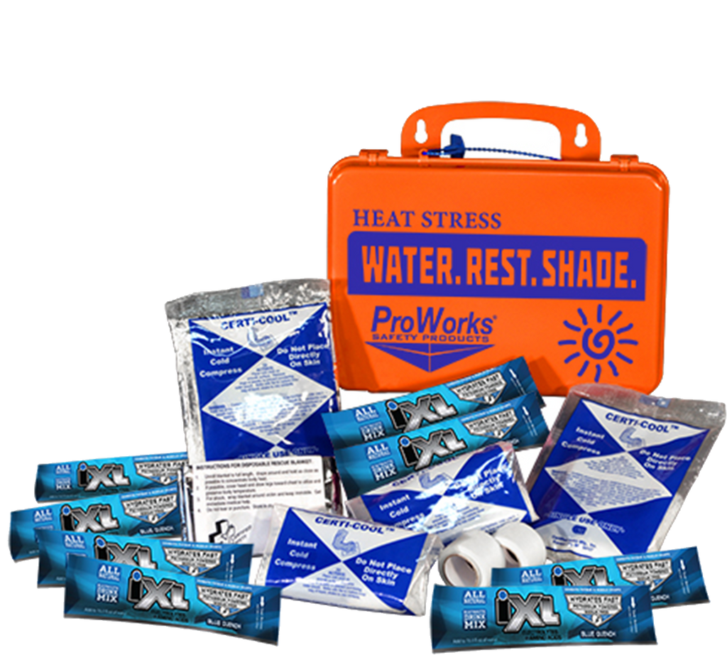 Heat stress relief aid kit