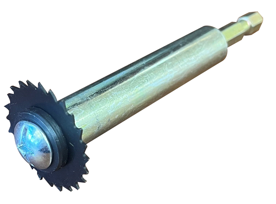 Cutter inside plastic pipe, fits 3/8 and larger drills (3290)