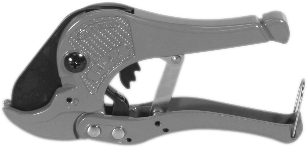 Cutter PVC pipe, cuts up to 2, heavy duty, coated handles, stainless steel blade