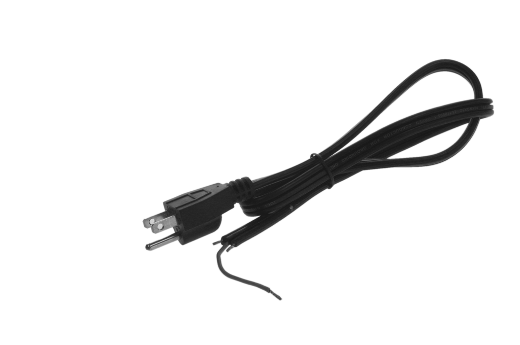 Electric cord, straight end, 3, 16ga wire, for garbage disposals and dishwashers