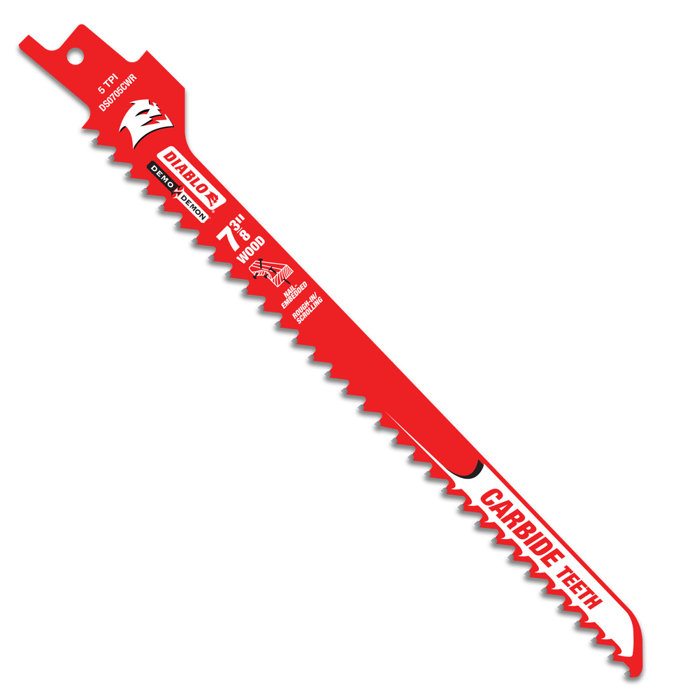 Diablo saw blade carbide reciprocating rough-in/scrolling 7-3/8 Demo-Demon (3-PK)