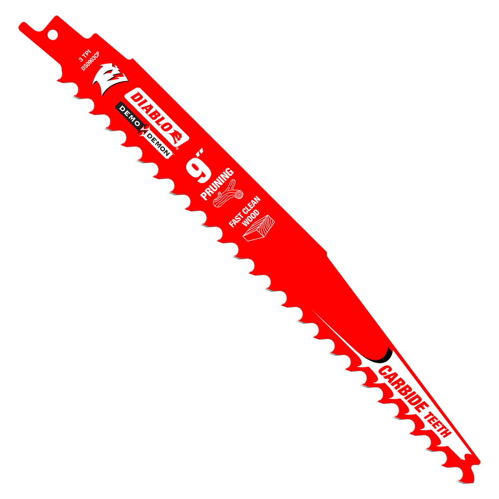 Diablo saw blade carbide tipped for pruning and clean wood 9, 3TPI (3-PK)