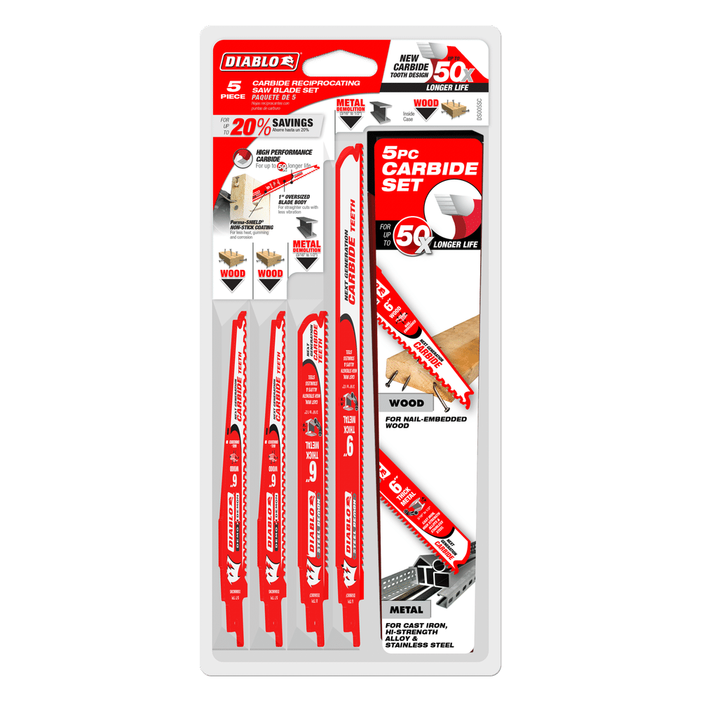 Diablo steel and demo demon carbide set (5-piece)