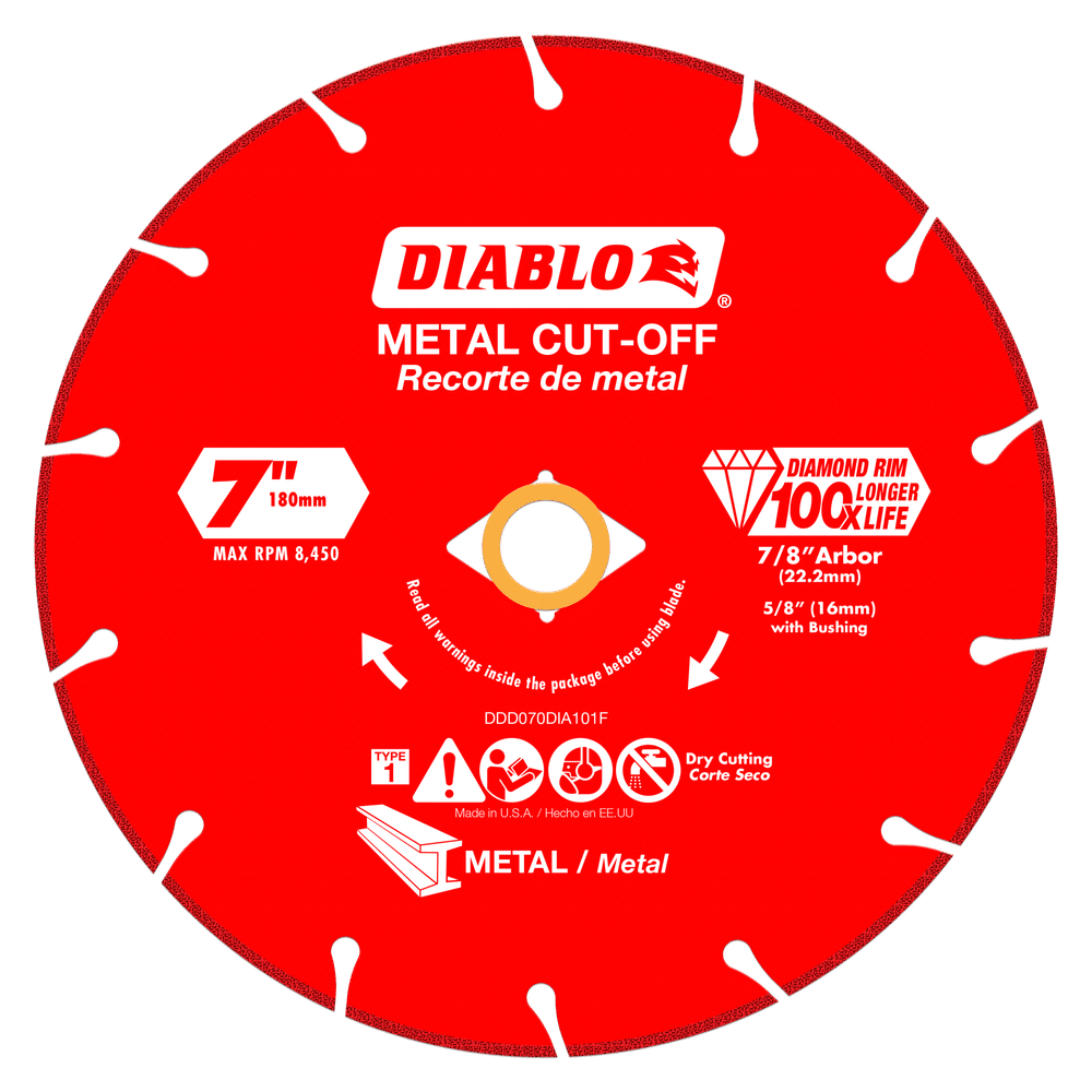 Diablo diamond disc metal cutting 7
