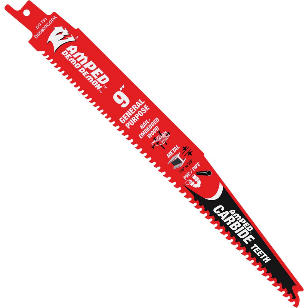 Diablo Demon Amped carbide general purpose, nail-embedded wood, 6" (sold as 3PK)