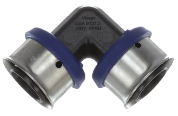 ViegaPex poly 90 elbow 1