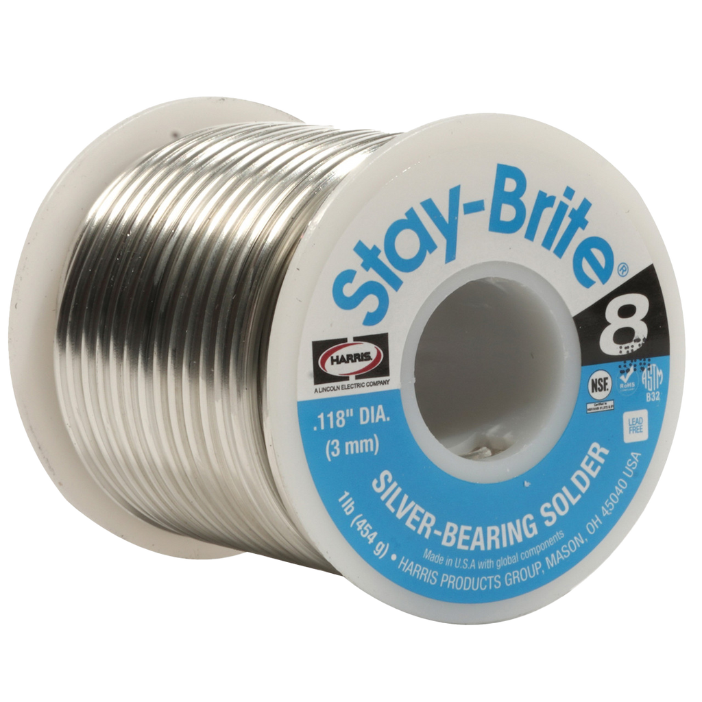 StayBrite 8 solid wire solder 1lb roll