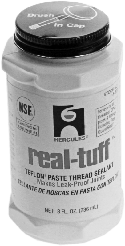 Thread sealant, 8oz (1/2pt), teflon pipe, multi-purpose, non flammable