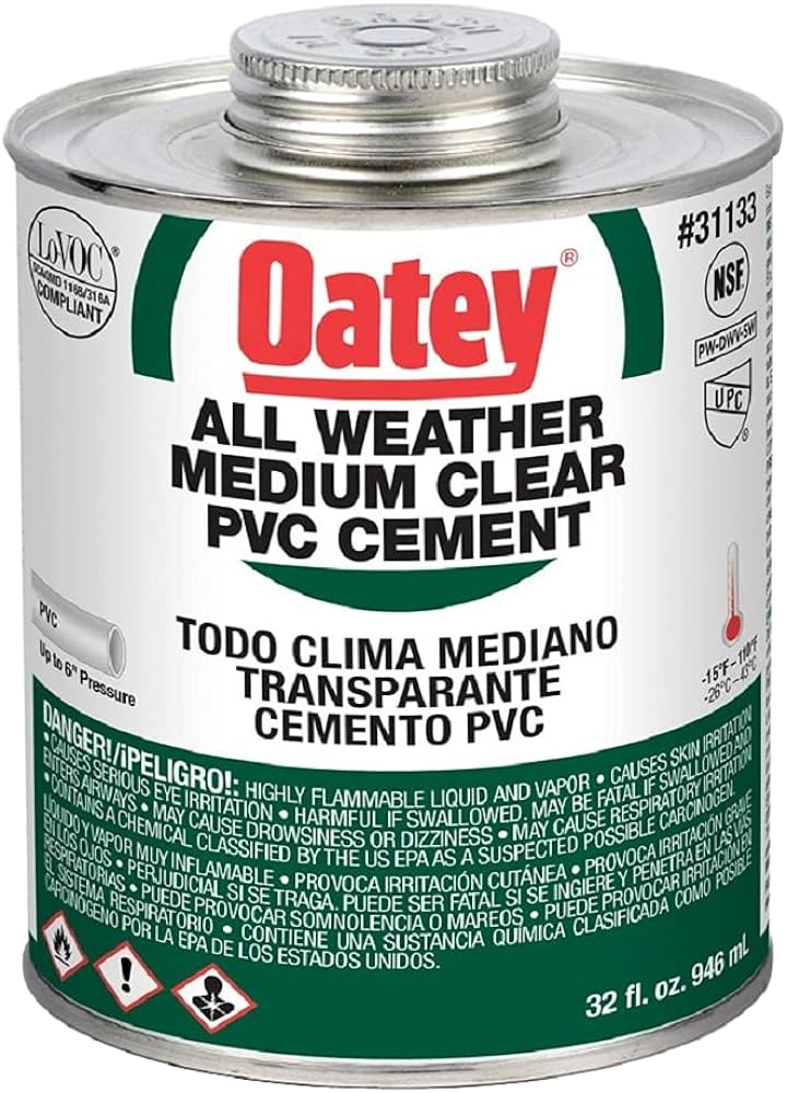 Cement PVC all weather medium body 32oz (1qt)