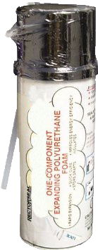 Expanding foam, polyurethane, 12oz, contains fire retarding, UL listed