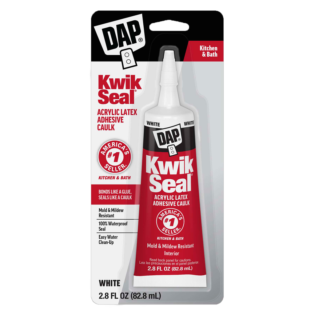 Dap KWIK SEAL kitchen and bath adhesive caulk, CLEAR