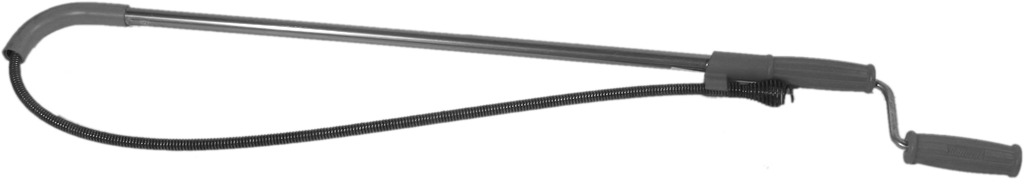 Auger toilet with crank handle, vinyl guard, double spring cable construction, 3 (General Wire 3FL)