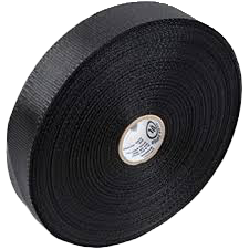 Duct strap, poly woven, 1 3/4 x 300, BLACK