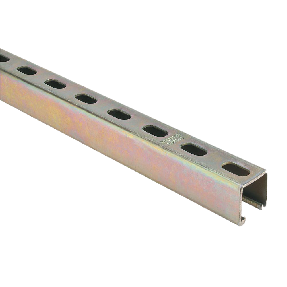 Unistrut 1 5/8, 14ga, galv (GREEN) (LOCAL DELIVERY ONLY) (priced per foot / sold per 10' stick)