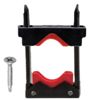 Touchdown hanger, standard, 1 bridge 1 base 2 screws 2 pipe down inserts for 1/2 - 2 pipe