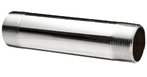 Brass nipple 3/8 x 3 1/2 Chrome Plated