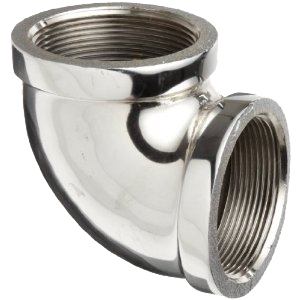 Brass 90 ell 1/2 Chrome Plated