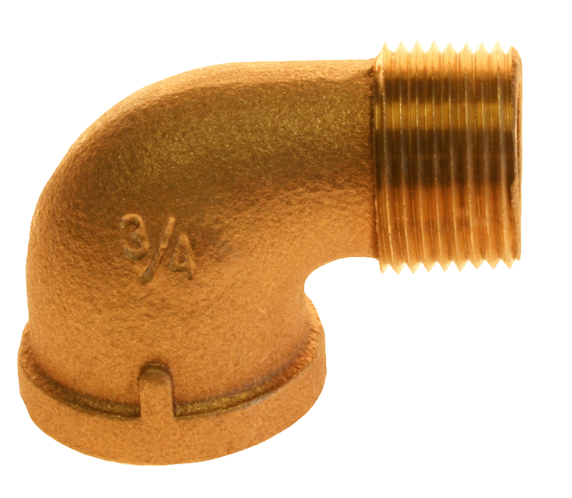 Brass street 90 ell 1/4