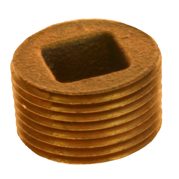 Brass plug countersunk 1/2