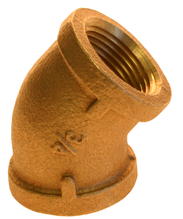 Brass 45 ell 3/8