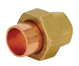 Brass union cop x fip 1/2 cast brass